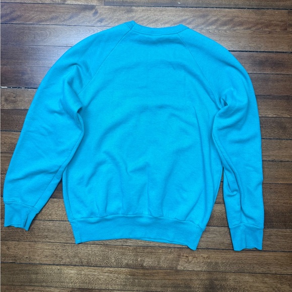 Vintage Cunard Princess 1980s Alaska Polar Bear Blue Crewneck Sweater Size Small - Picture 6 of 6
